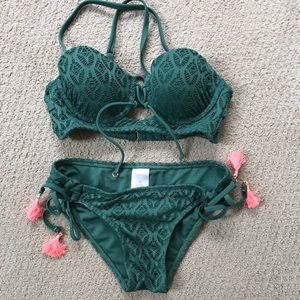 Fun two piece bathing suit!